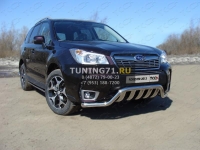 Защита передняя (кенгурин с вставкой) 60,3/75 мм Subaru Forester 2013